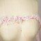 2 Yards Baby Pink Ruffle Satin Trim Polyester Lace Overlay Perfect For Garments